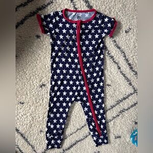Bums and Roses Navy Star Pattern Kids Footie